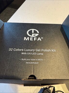 32-Color Luxury Gel Polish Kit with UV/LED Lamp - Black 30 colors gel lamp
